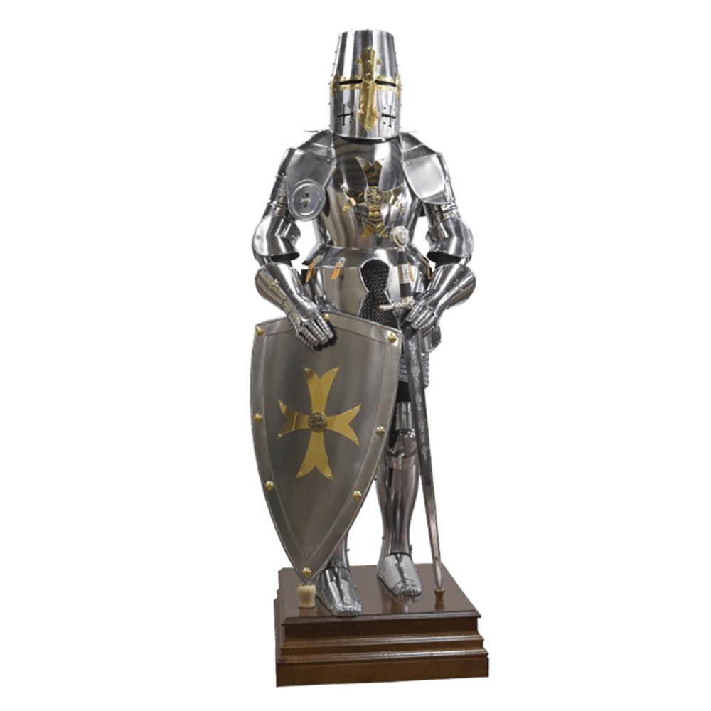 Доспехи рыцарские Тамплиеров, 190см, никель