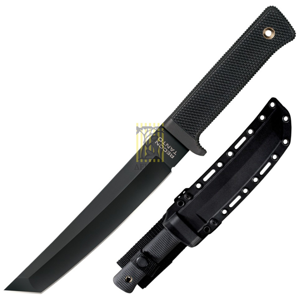 Нож Recon Tanto с фиксированным клинком, длина клинка 7", рукоять кратон, цвет черный, чехол Нож Recon Tanto с фиксированным клинком, длина клинка 7", рукоять кратон, цвет черный, чехол