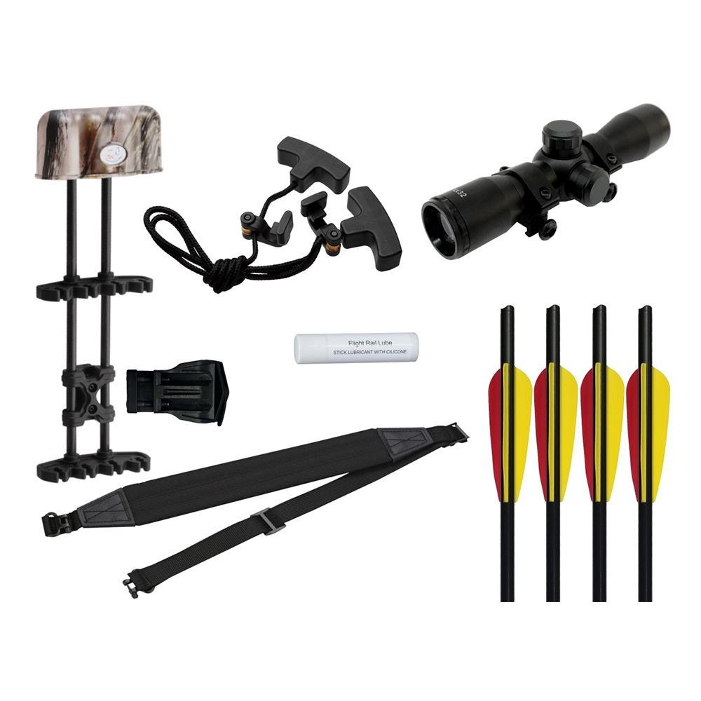 Арбалет блочный Frost Wolf, начальная скорость 375 фут/сек, расстояние между осями 18", длина натяже