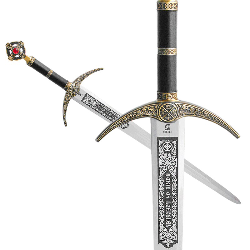 Меч "Робин Гуд", рукоять дерево/под бронзу