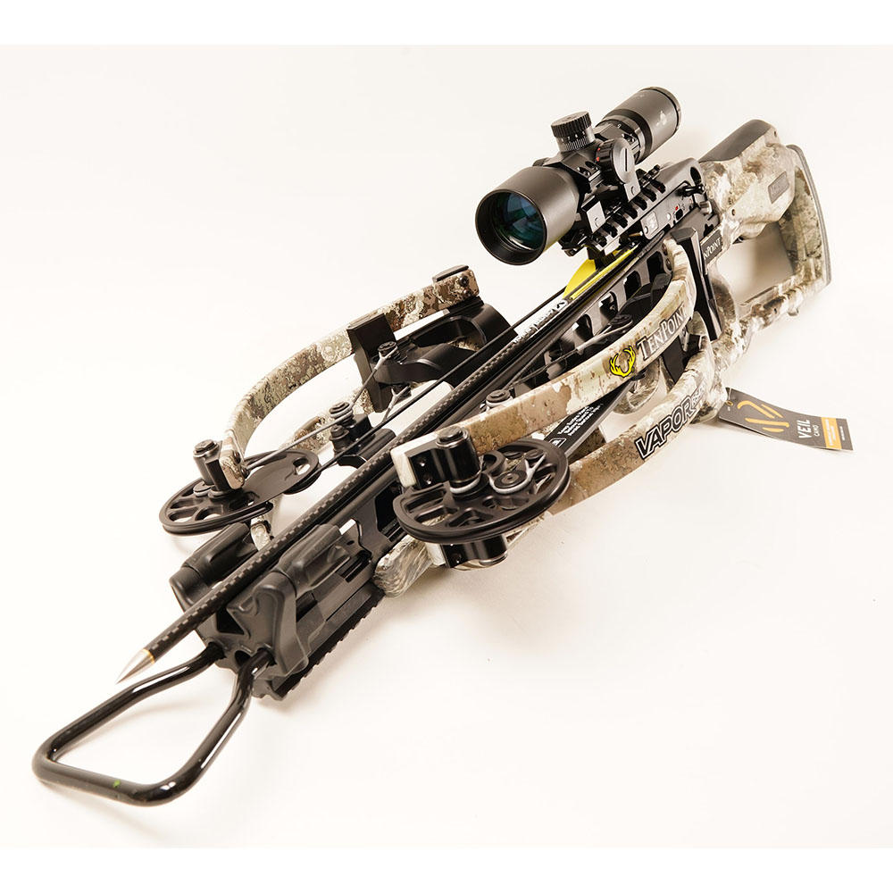 Арбалет блочный Tenpoin Vapor RS 470, скорость 143 м/с (470 ф/с), Длина: 79 см, вес 3,6 кг, комплект