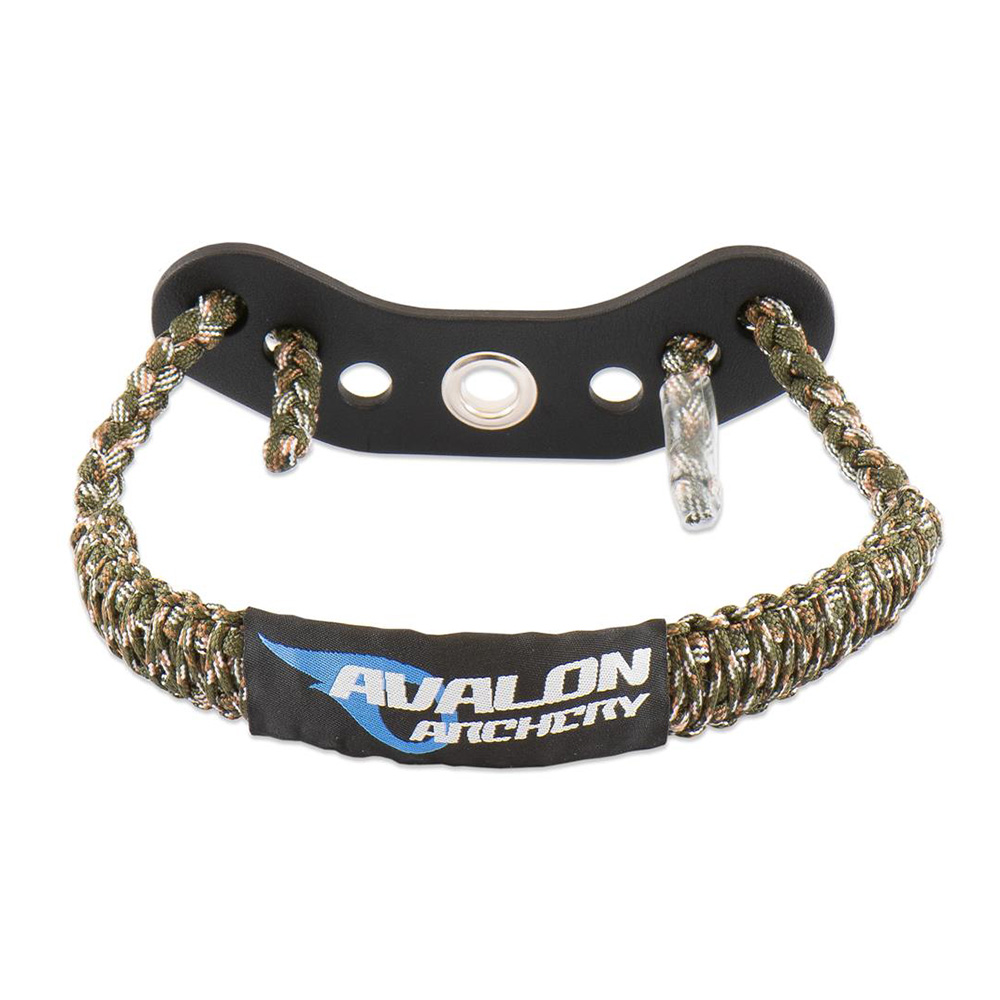 Вязочка для стрельбы из лука на запястье, материал паракорд и кожа, производитель Avalon, цвет камуф
