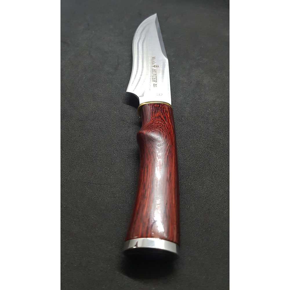 Нож "HUNTER" с фикс клинком длиной 17 см, рукоять красная микарта, ножны кожа Нож "HUNTER" с фикс клинком длиной 17 см, рукоять красная микарта, ножны кожа