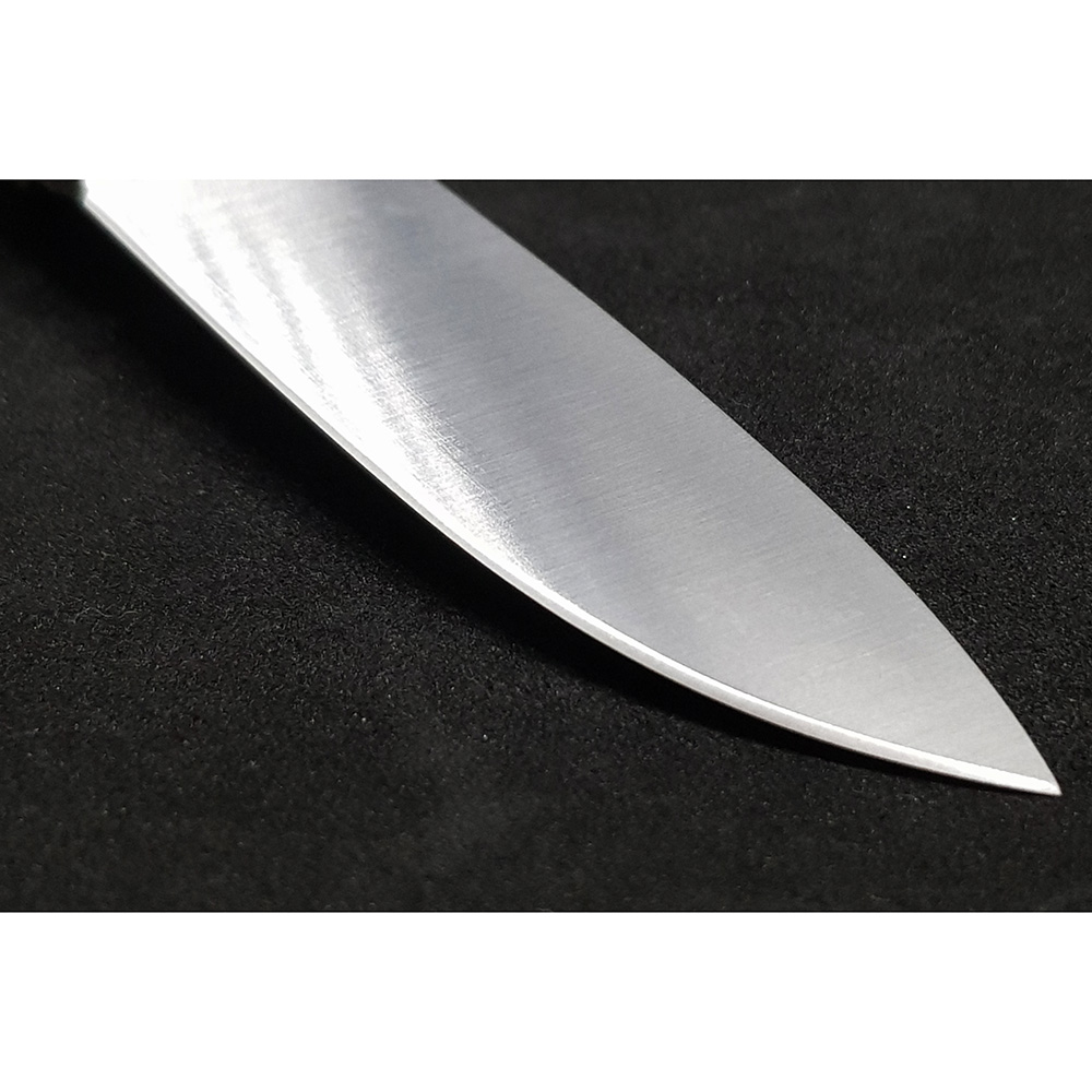 Нож "KODIAK" с фикс клинком длиной 10 см, рукоять рог оленя, ножны кожа