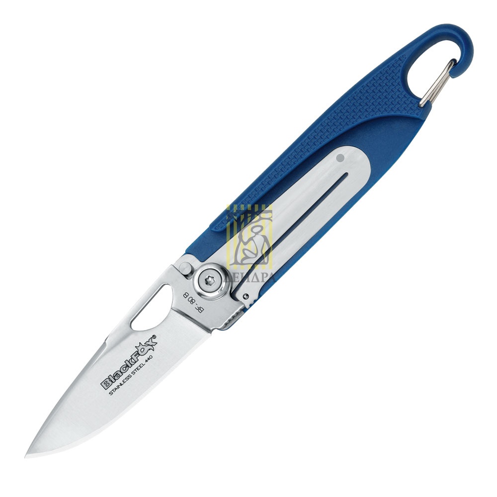 Нож BLACK FOX складной, сталь 440A, твердость HRC 55-57, покрытие нитрид титана, рукоять зитель, цве