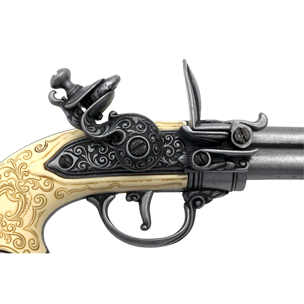 Пистолет трехдульный, сталь, Италия, 1680 г.