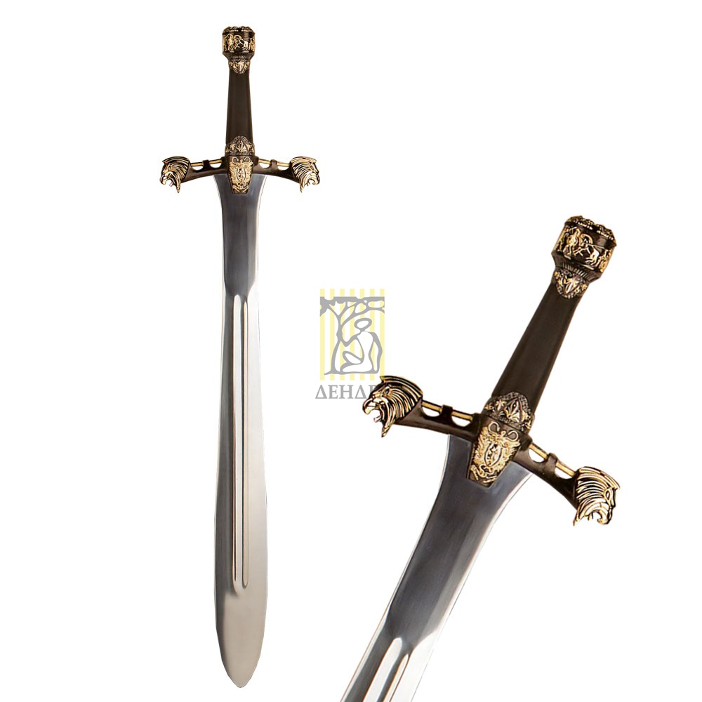 Меч "Александр Великий" церемониальный, черно-золотой Меч "Александр Великий" церемониальный, черно-золотой