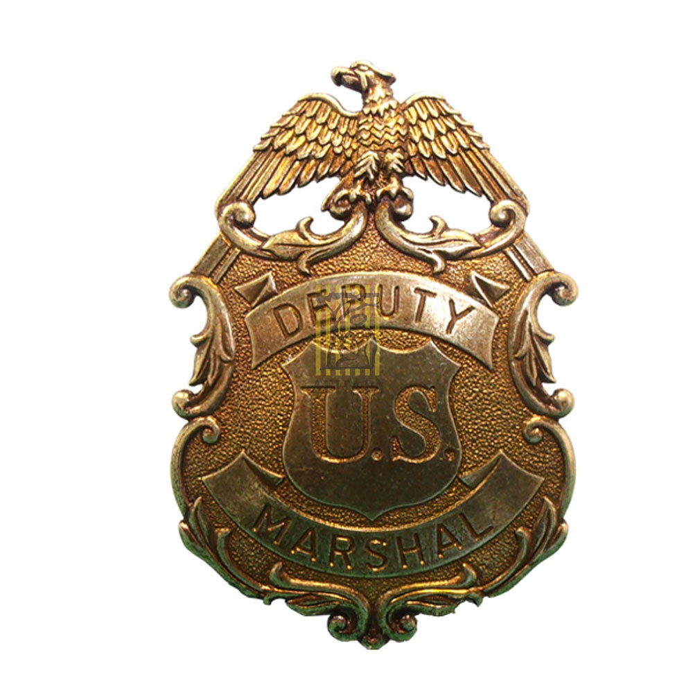 Значок Deputy U.S. Marshal, латунь Значок Deputy U.S. Marshal, латунь