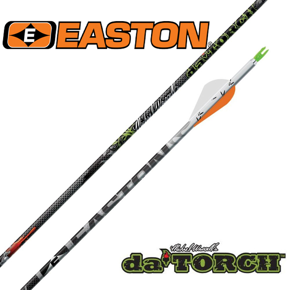 Стрелы DA TORCH CARBON, размер 480, длина оперения 2" Blazer, хвостовик X Nock и ST Insert,12 шт в к