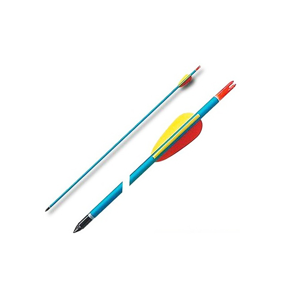 Стрела с оперением для стрельбы из лука, материал алюминий, длина 30", цвет синий