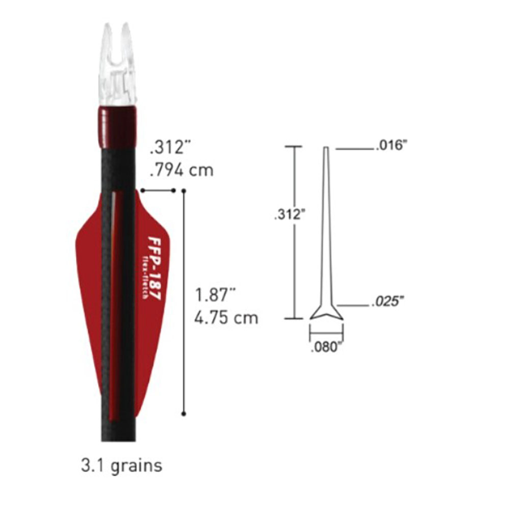 Оперение пластиковое FFP-187, форма Shield, длина 1,87", вес 3,1 гран, производитель Flex Fletch, цв Оперение пластиковое FFP-187, форма Shield, длина 1,87", вес 3,1 гран, производитель Flex Fletch, цв