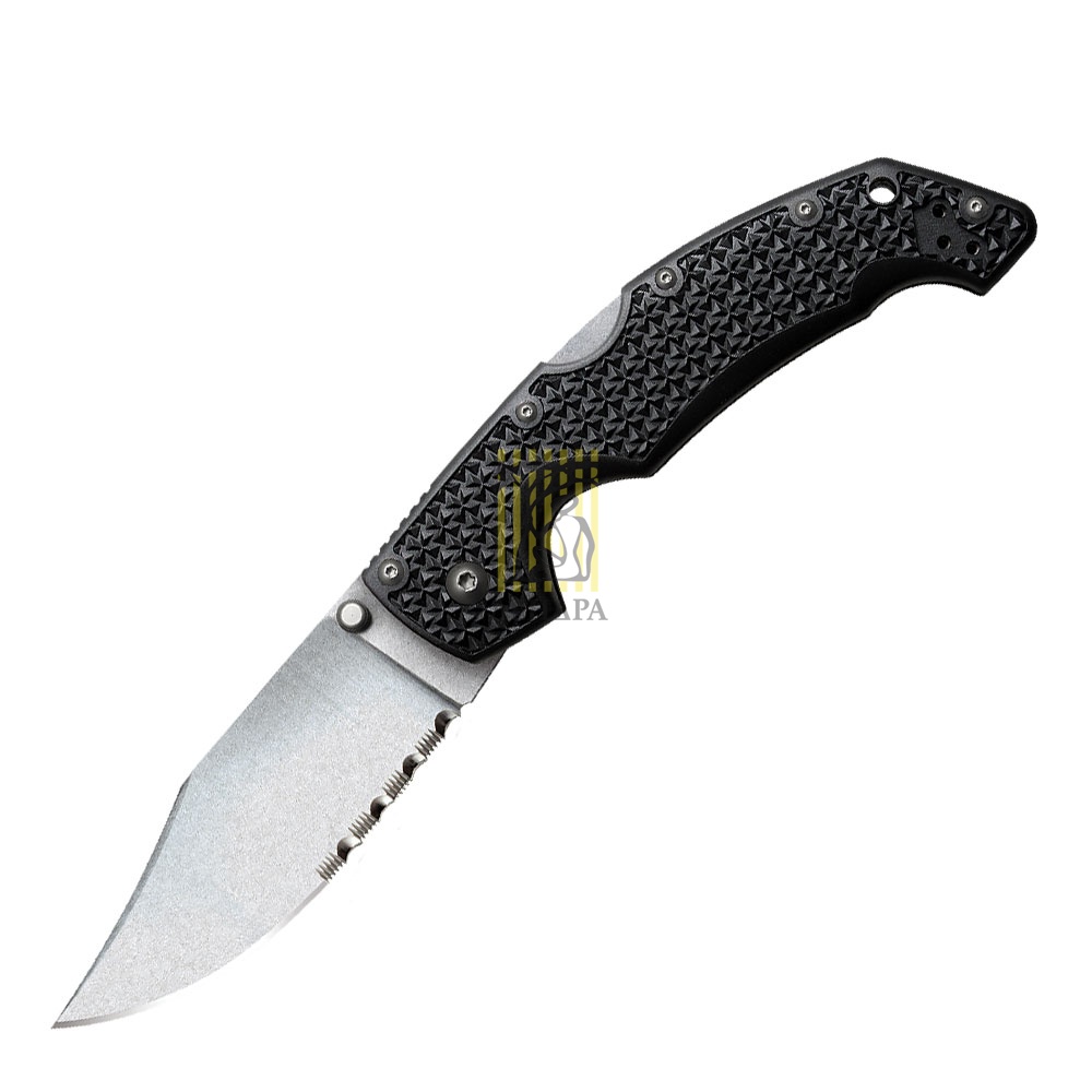 Нож "Voyager Lg." большой складной, клинок clip point, сталь AUS 8A, матовое покрытие, ½  серрейтор,