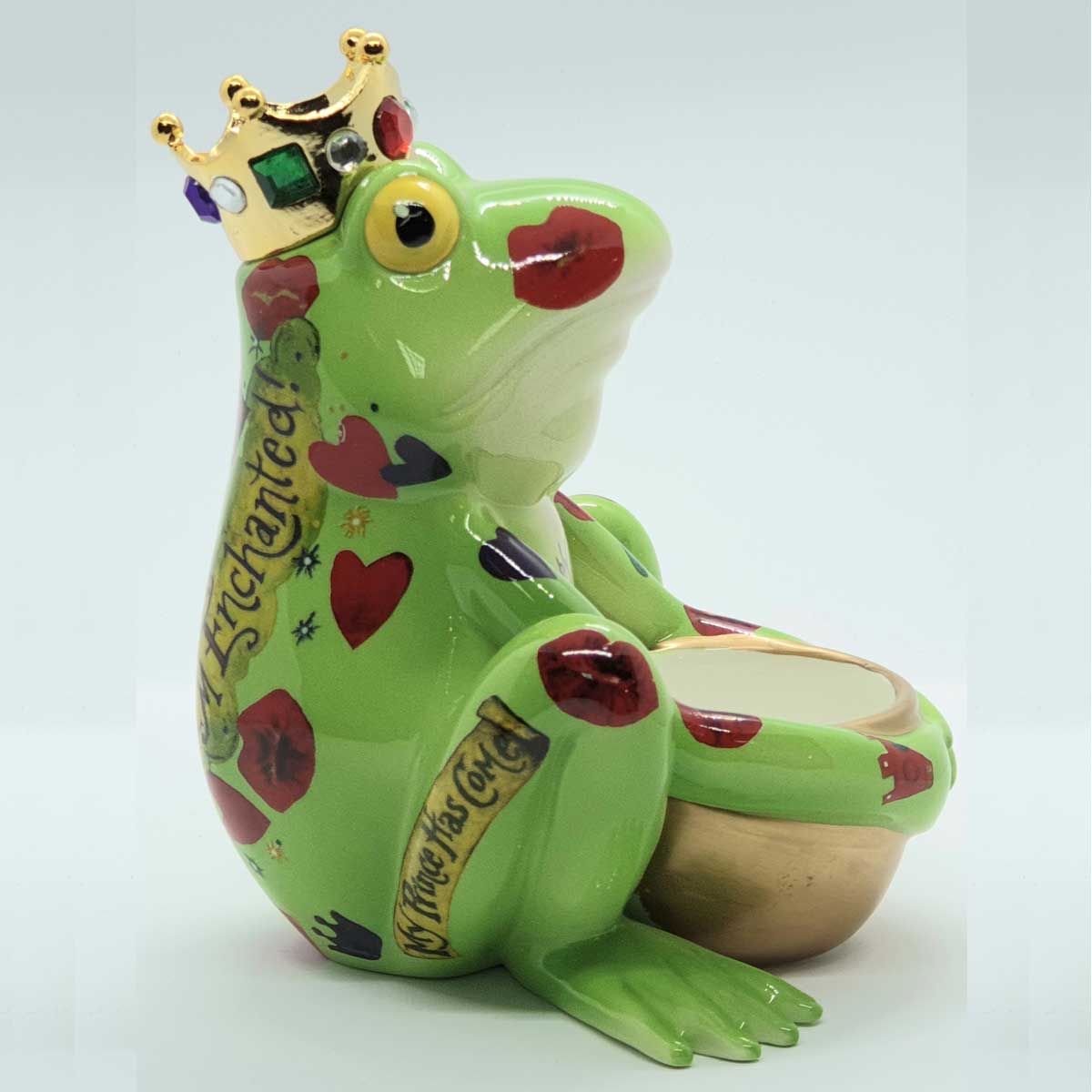 Лягушка-принц с горшочком/керамика Лягушка-принц с горшочком/керамика