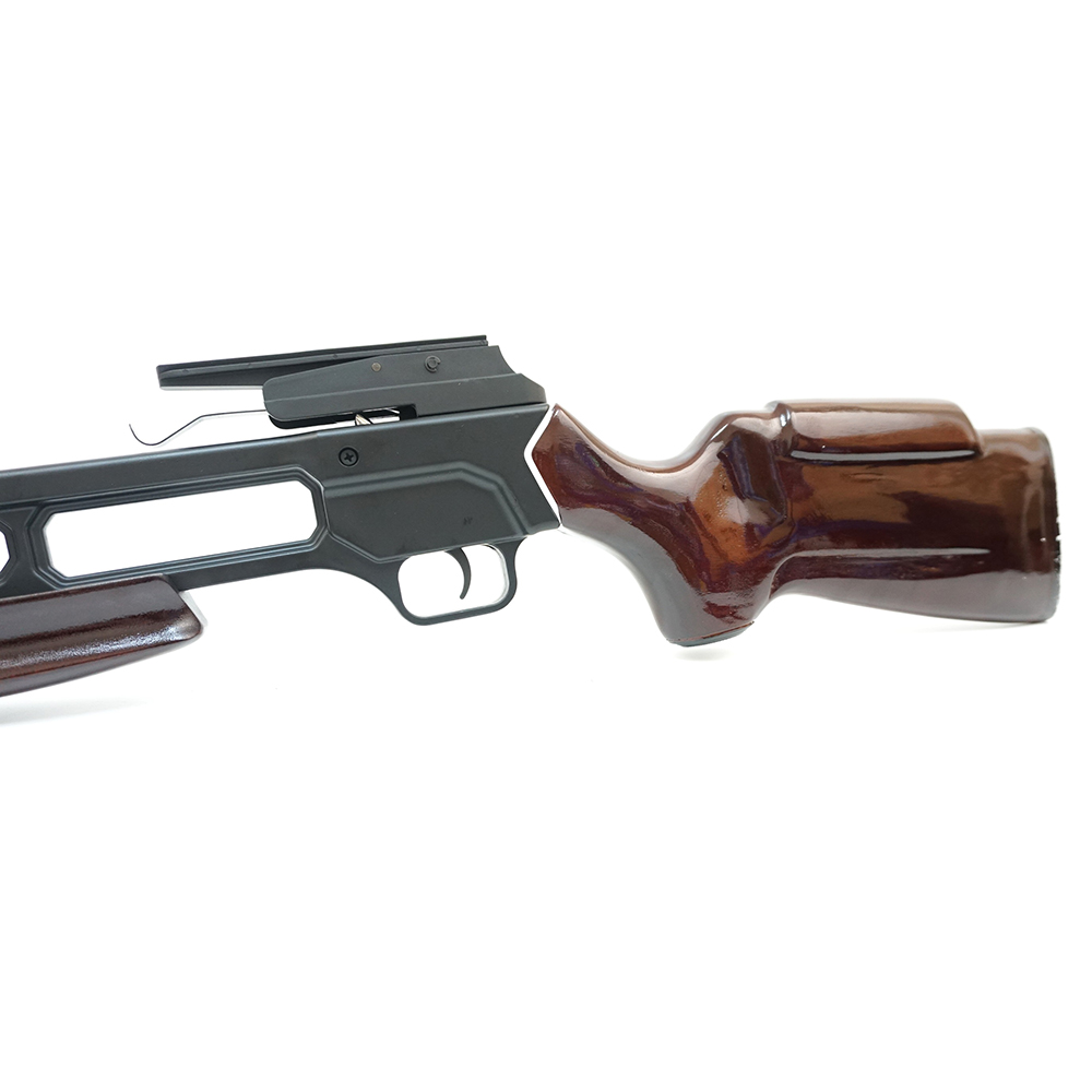 Арбалет рекурсивный силой 95Lbs, ствол алюминий, приклад темное дерево, 2 алюминиевые стрелы