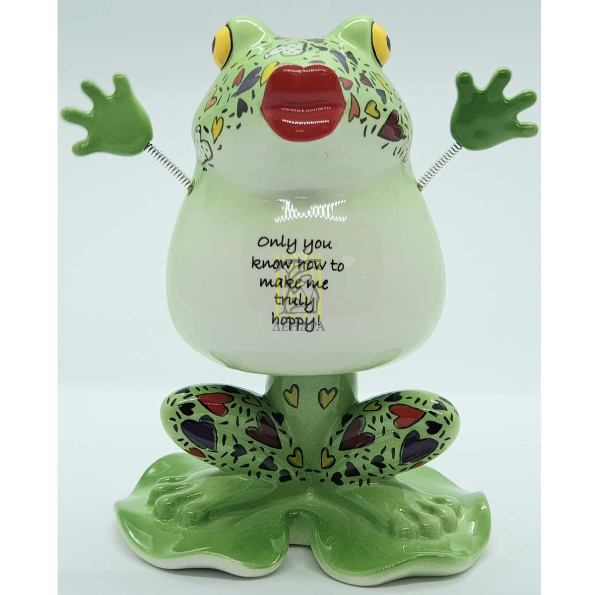 Лягушка в поцелуе (вертикальная),керамика