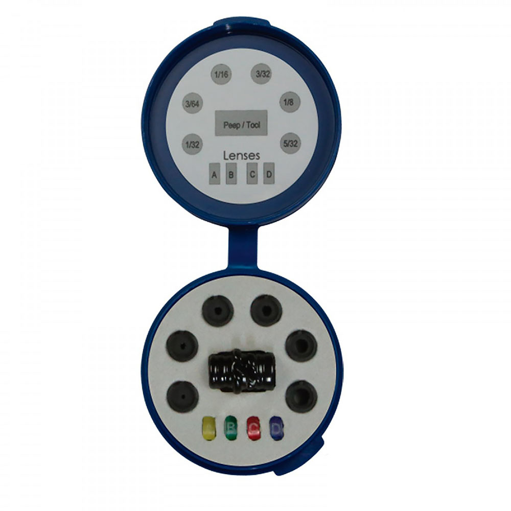 Тело пип-сайта с угол наклона 37° и 45°, набором из 6 вставок размер 1/32", 3/64", 1/16", 3/32", 1/8