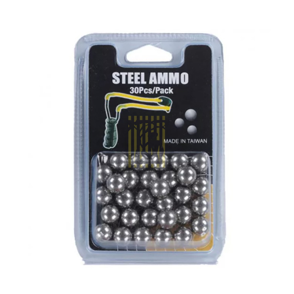 Шарики для спортивных рогаток, металлические, 30 шт в упаковке