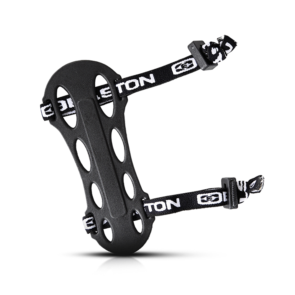 Защитная крага для стрельбы из лука Comfort Flex на руку, форма овальная, цвет черный