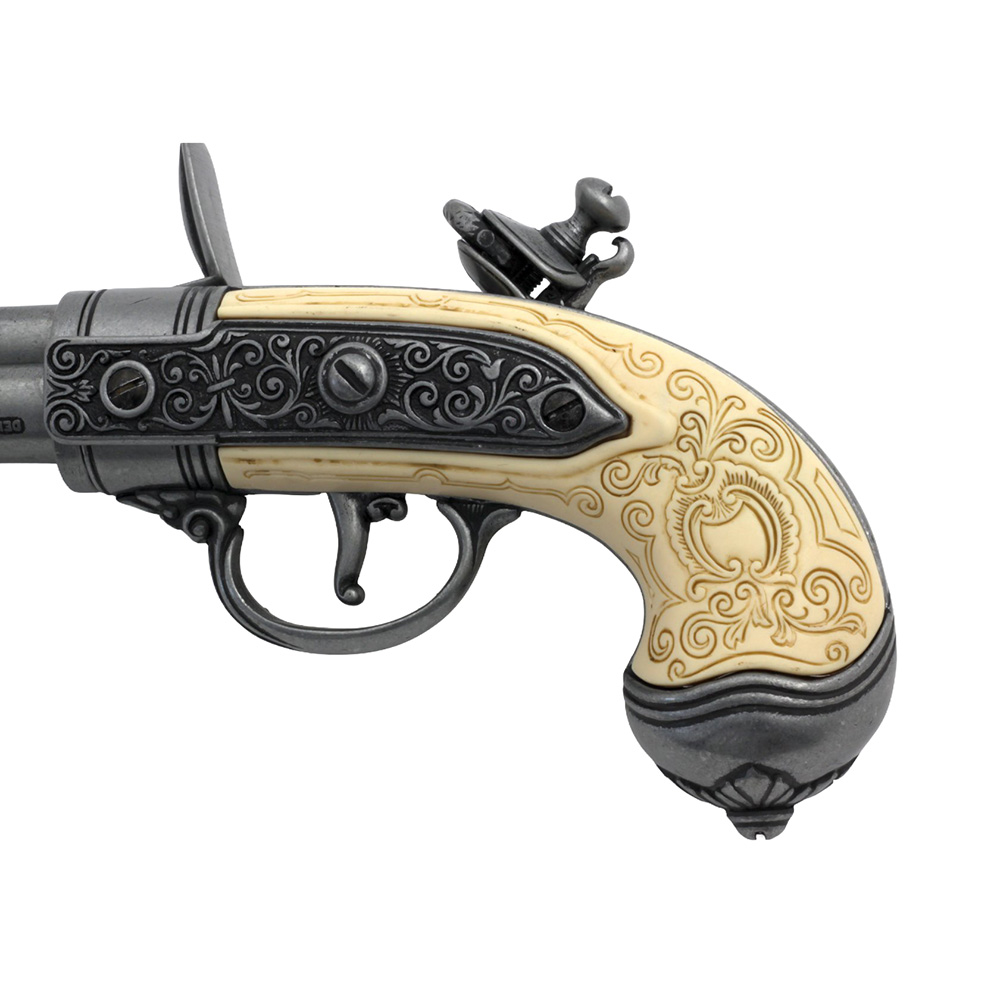 Пистолет трехдульный, сталь, Италия, 1680 г.