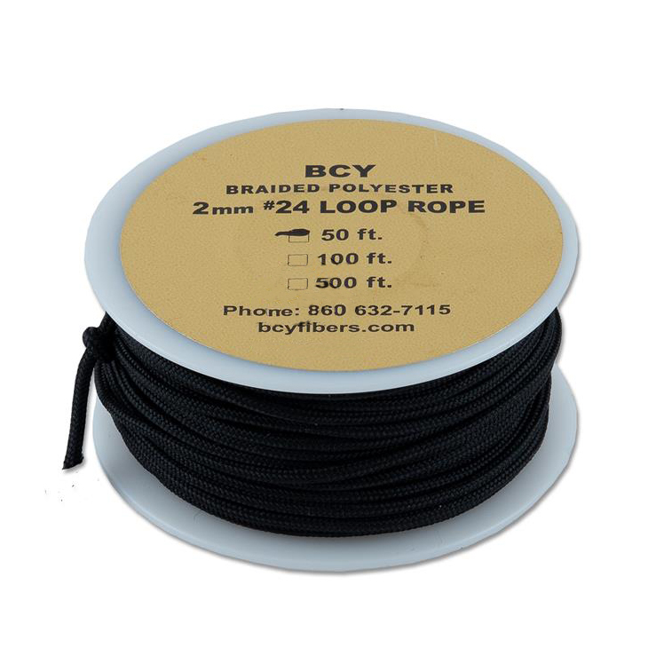 Нить для петли на тетиву, диаметр 2 мм, длина 15 метров, производитель BCY, цвет черный Нить для петли на тетиву, диаметр 2 мм, длина 15 метров, производитель BCY, цвет черный