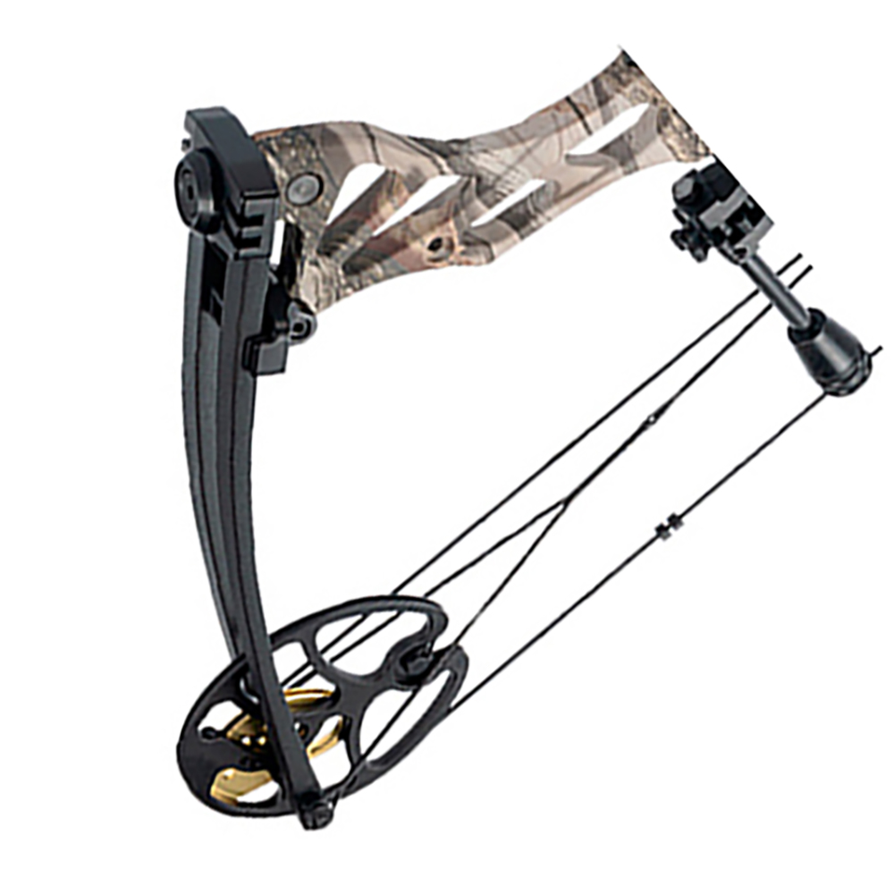 Лук блочный FOSSIL, начальная скорость 295 фут/сек, сила 60 Lbs, длина натяжения от 25" до 31", база