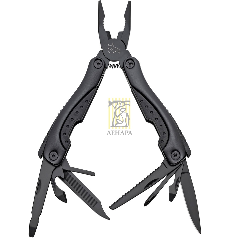 Мультитул (набор инструментов) BLACK FOX, черное покрытие, рукоять ABS, нейлоновый чехол