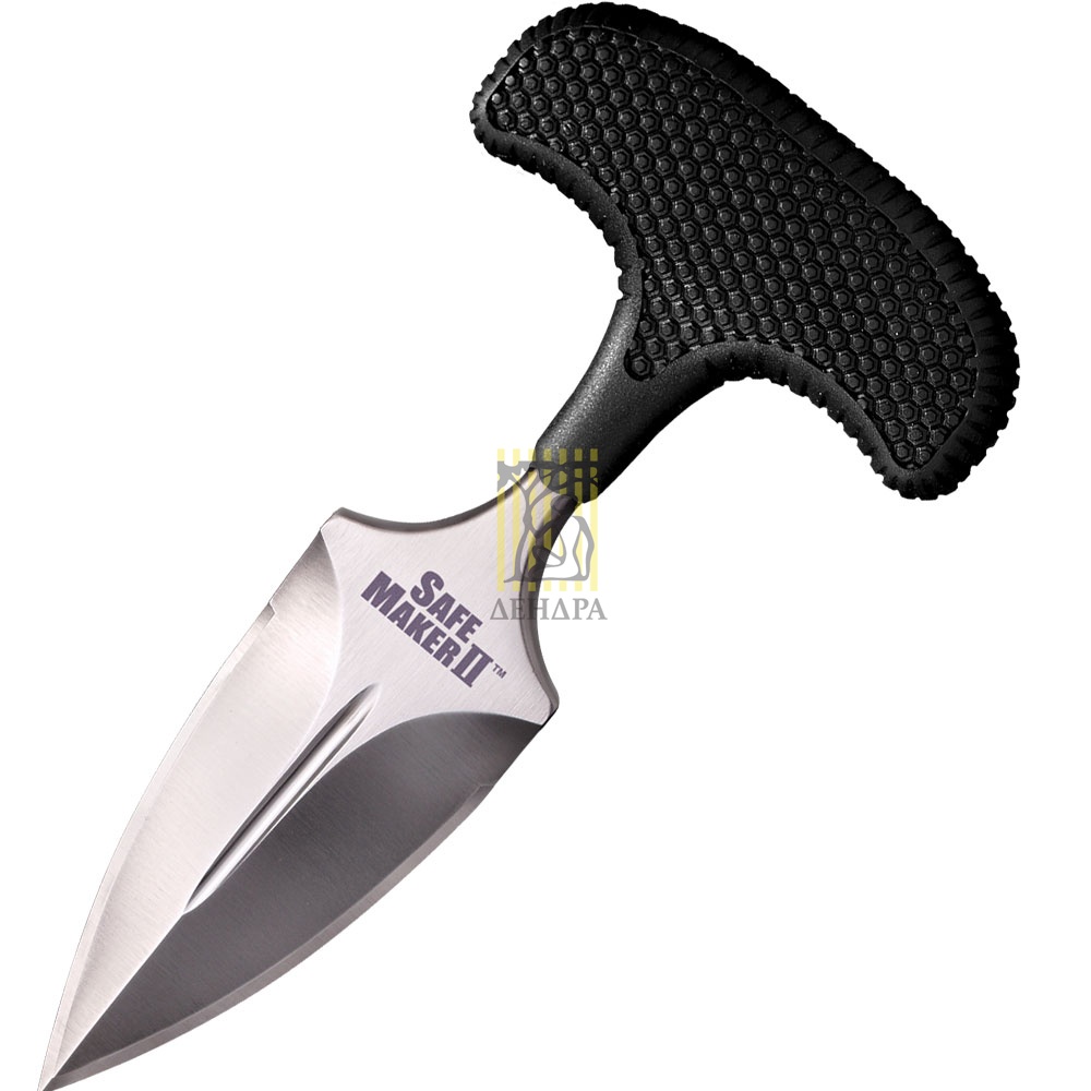 Нож "Safe Maker II" с фиксированным клинком, сталь AUS 8A, рукоять кратон, ножны пластиковые Нож "Safe Maker II" с фиксированным клинком, сталь AUS 8A, рукоять кратон, ножны пластиковые