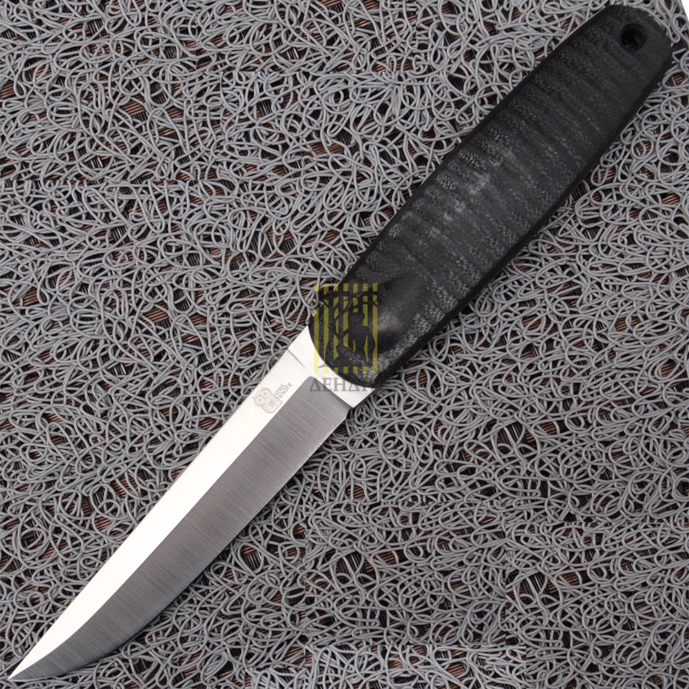 Нож OWL KNIFE NORTH-S сталь N690, Рукоять G10, ножны кожа,клинок ромб Нож OWL KNIFE NORTH-S сталь N690, Рукоять G10, ножны кожа,клинок ромб