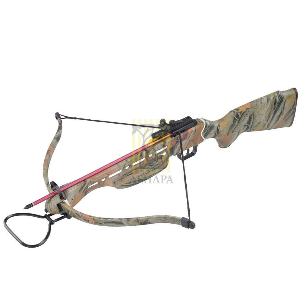 Арбалет рекурсивный силой 95Lbs, ствол алюминий, приклад дерево, 2 алюминиевые стрелы, цвет камуфляж Арбалет рекурсивный силой 95Lbs, ствол алюминий, приклад дерево, 2 алюминиевые стрелы, цвет камуфляж