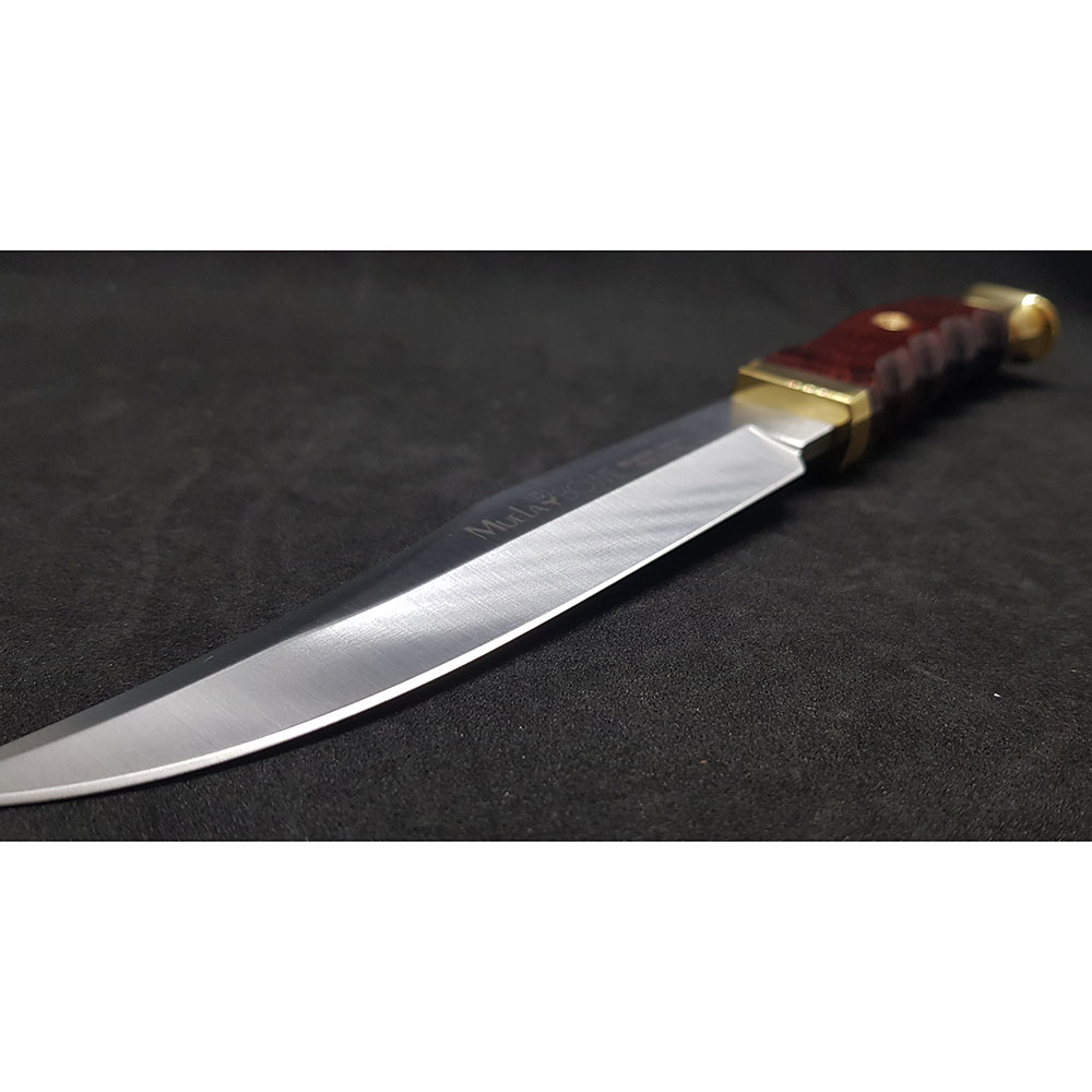 Нож "BOWIE" с фикс клинком длиной 16 см, рукоять Pakka wood, ножны кожа Нож "BOWIE" с фикс клинком длиной 16 см, рукоять Pakka wood, ножны кожа