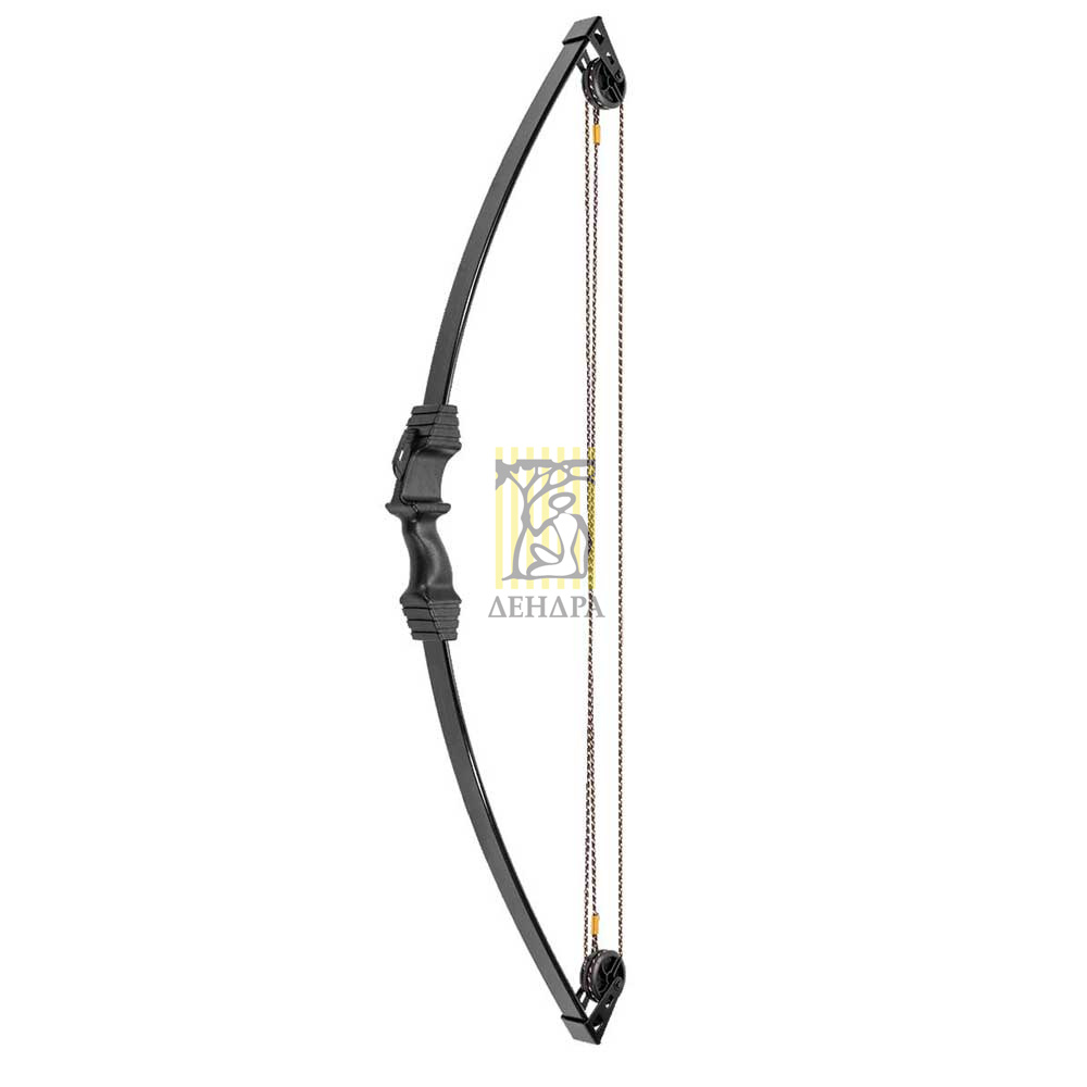 Лук блочный для начинающих, сила 10lbs, между осями 34", длина натяжения 24", с компл аксессуаров: 2