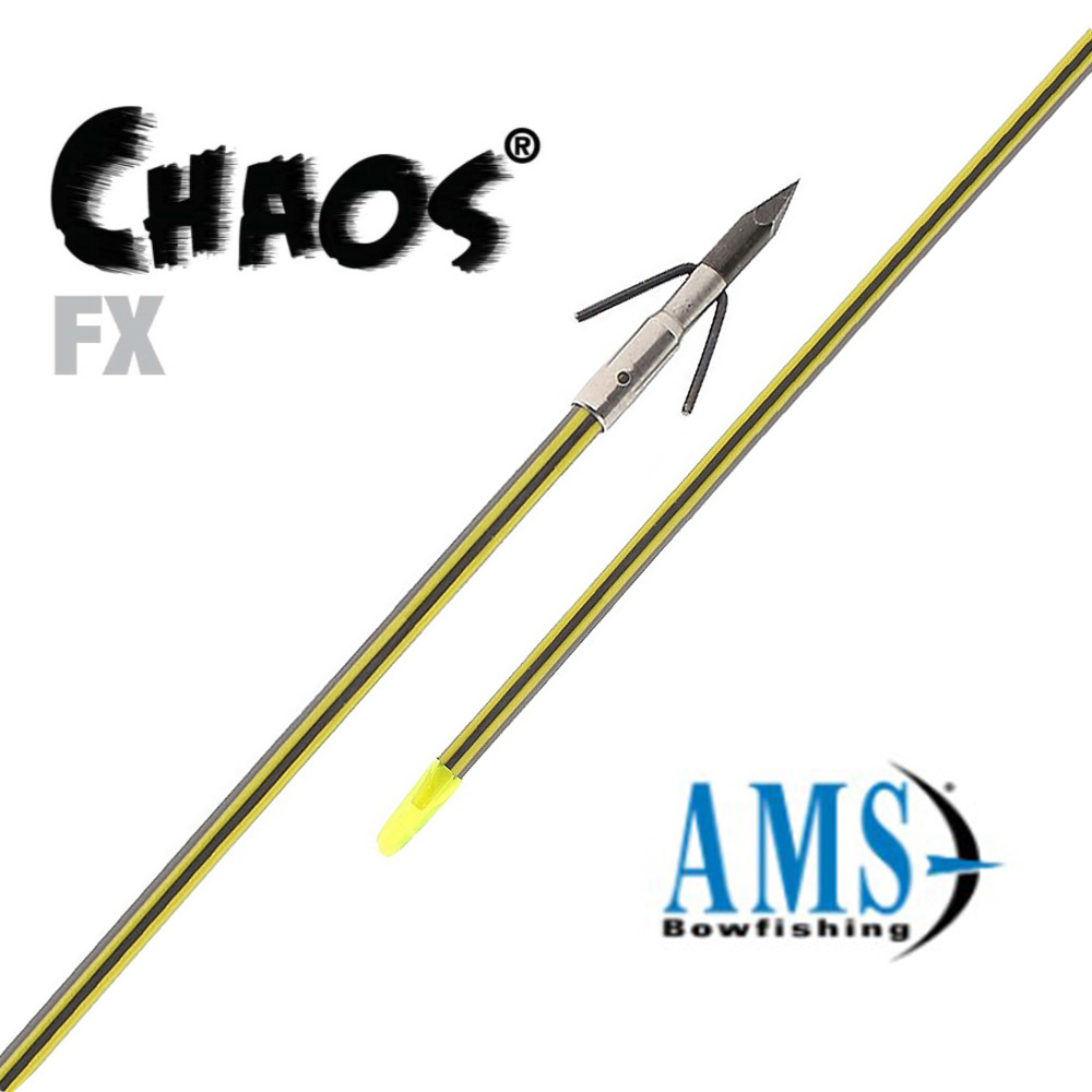 Стрела специальна Chaos FX для охоты на рыбу с луком, длина 32", специальный наконечник и крепление