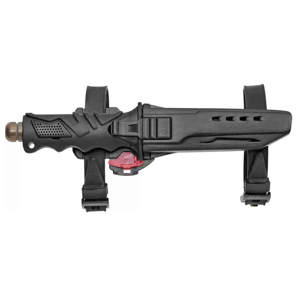 Нож "Ocean Master" для подводного плавания, титан, заточка серрейтор, пластиковые ножны