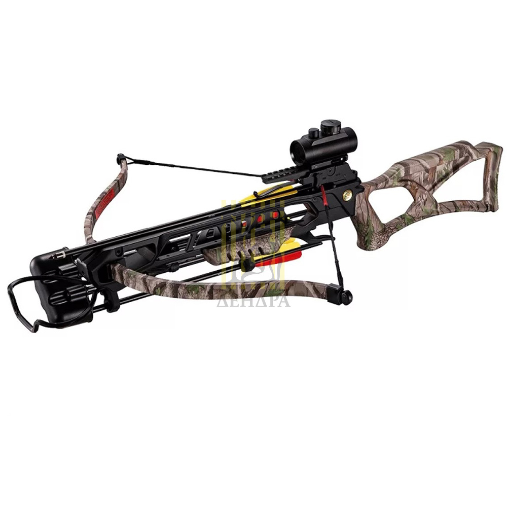 Арбалет рекурсивный силой 95 Lbs с защитой от холостого выстрела, начальная скорость 245 фут/сек, дл