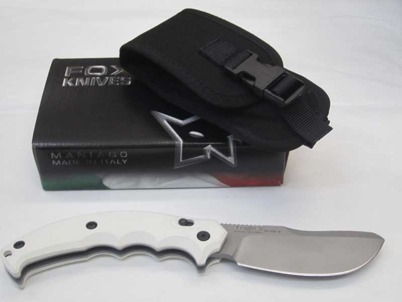 Нож Aruru складной, сталь N690Co, твердость 58-60 HRC, рукоять пластик, белая