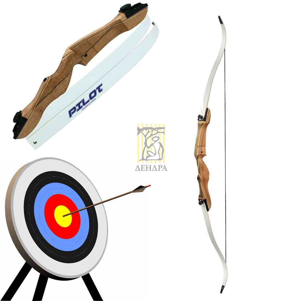 Лук классический Pilot, длина 68", сила 28 lbs, в комплекте тетива, полочка