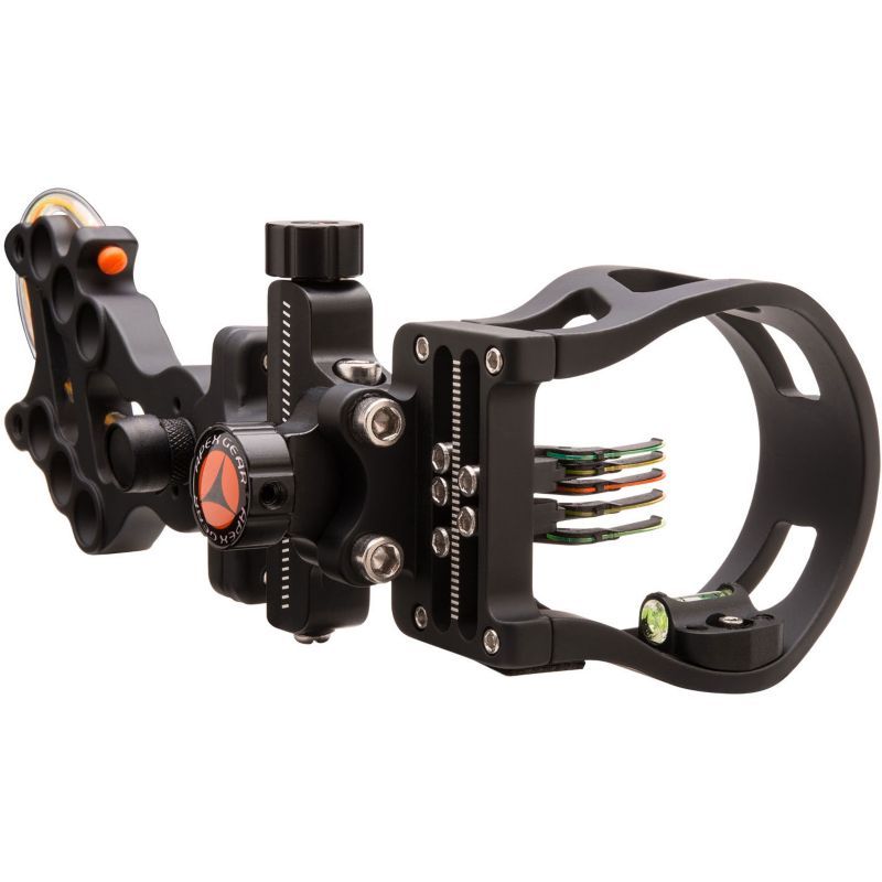 Прицел для блочного лука Attitude  с выбором пина, микронастройки, 5 пинов по 0,019", цвет черный