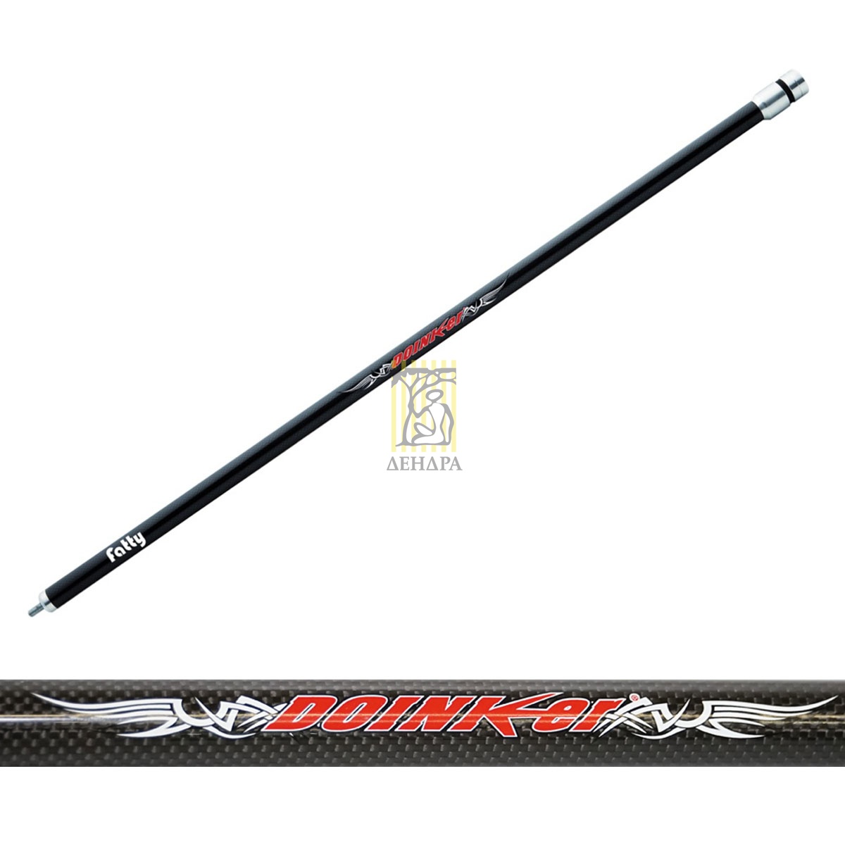 Стабилизатор для лука FATTY DOINKER SUPREME CARBON, длина 33", вес 205 гр., цвет черный, грузик сере