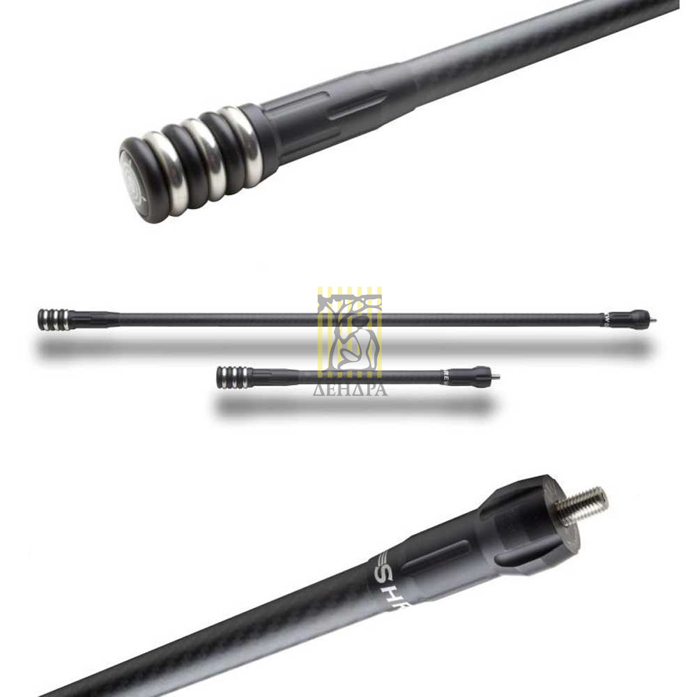 Стабилизатор для лука Onyx Premier, длина 34", вес 430 гр, цвет черный, грузик серебристый