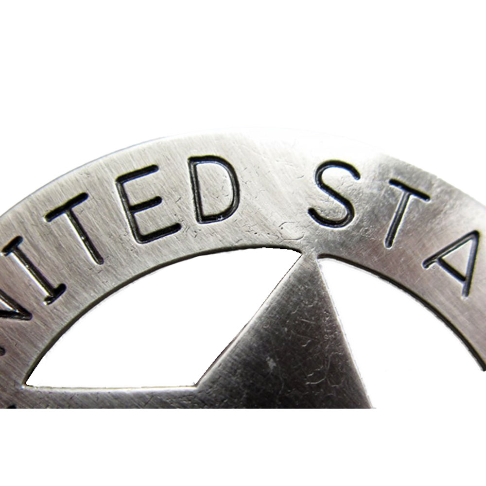 Значок службы маршалов США из металла, с иглой для крепления, сталь Значок службы маршалов США из металла, с иглой для крепления, сталь