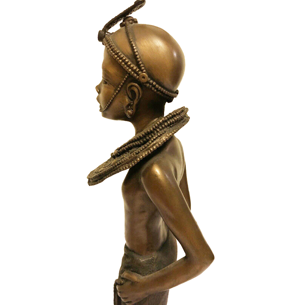 Фигурка Масаи-Нони,патина,полистоун