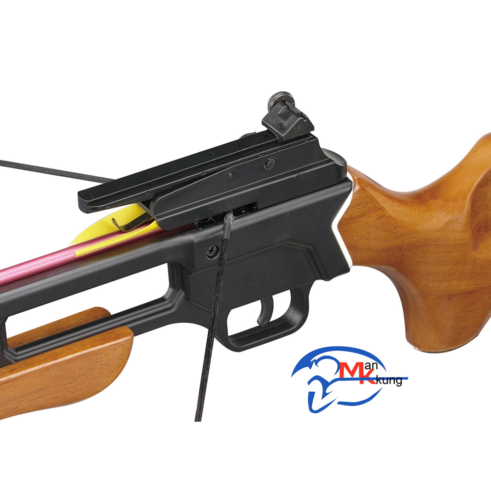 Арбалет силой 95Lbs винтовочного типа, ствол алюминий, приклад светлое дерево, 2 алюминиевые стрелы Арбалет силой 95Lbs винтовочного типа, ствол алюминий, приклад светлое дерево, 2 алюминиевые стрелы