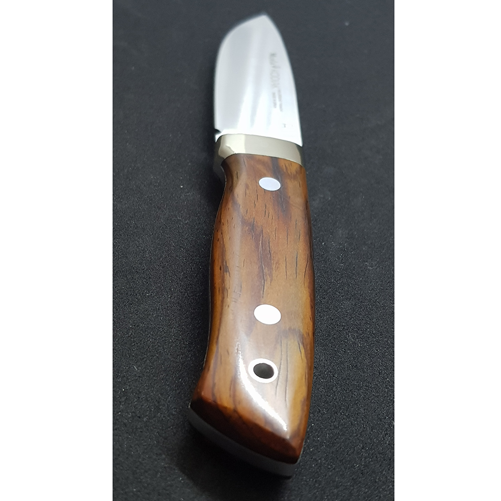 Нож "KODIAK" с фикс клинком длиной 10 см, рукоять красное дерево кокоболо, ножны кожа Нож "KODIAK" с фикс клинком длиной 10 см, рукоять красное дерево кокоболо, ножны кожа