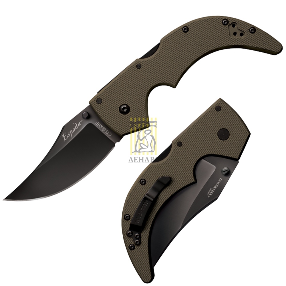 Нож "G-10 Espada Large" складной, сталь Carpenter CTS®, покрытие DLC, длина клинка 5 1/2", рукоять п