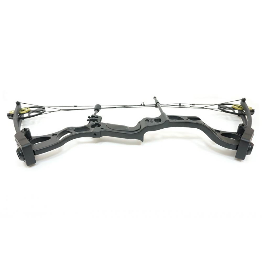 Лук блочный, рукоять алюминий, начальная скорость 310 фут/сек, сила 60Lbs, цвет черный