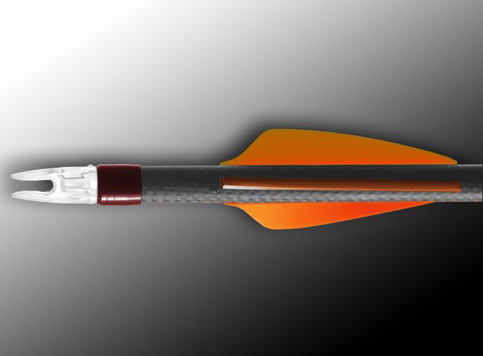 Оперение для стрел пластиковое, производитель Flex-Fletch, форма Shield, длина 1,87", цвет белый, 10