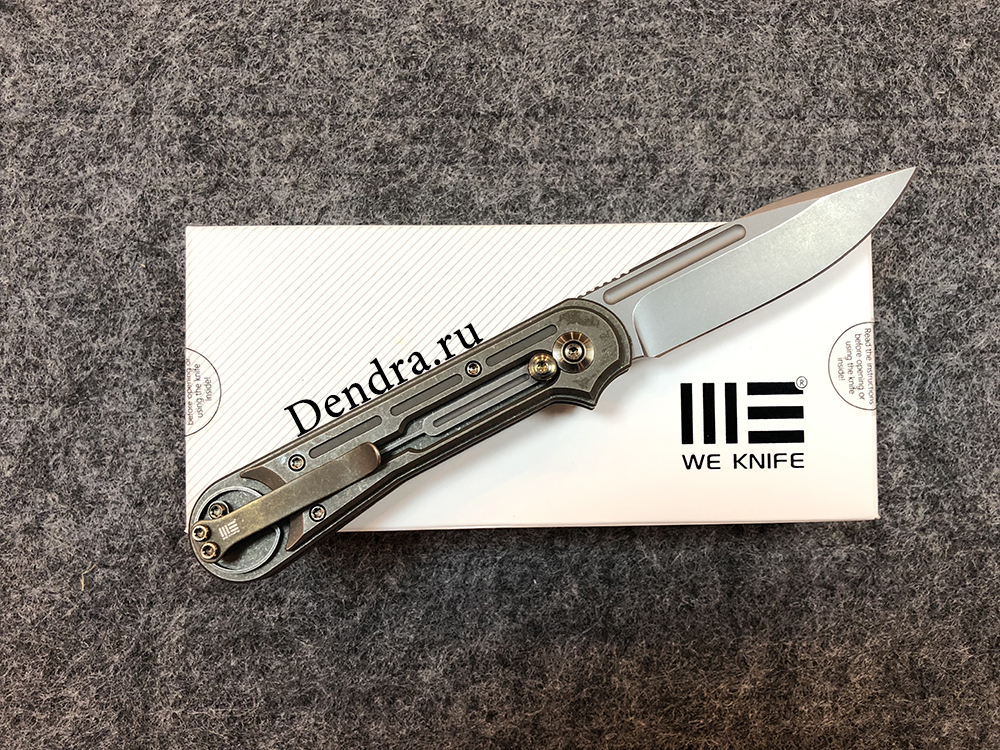 Нож складной DOUBLE HELIX 815B, цвет бронзовый, сталь CPM-S35VN, длина клинка 83,8 мм, рукоять титан