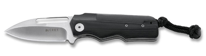 Нож Лионга Ма "Desing #5" складной, сталь 8Cr14MoV, рукоять черный G-10, шнуровка, клипса