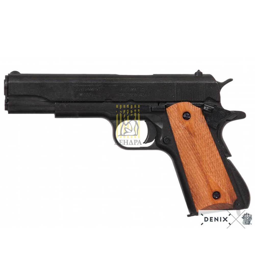 Пистолет автоматический M1911A1, .45 калибра, накладки из светлого дерева, США, 1911 (1-я и 2-я Миро