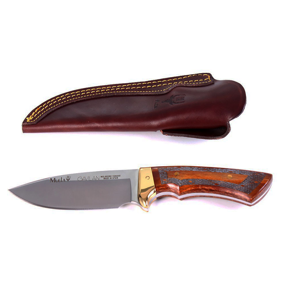 Нож "GAVILAN" с фикс клинком длиной 13 см, рукоять натуральное дерево, ограничитель латунь, ножны ко Нож "GAVILAN" с фикс клинком длиной 13 см, рукоять натуральное дерево, ограничитель латунь, ножны ко